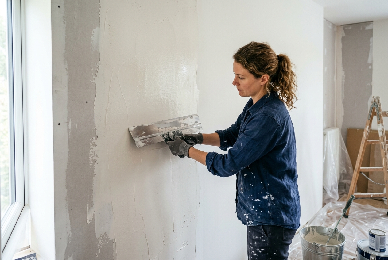 Tuto : lisser un mur avant peinture